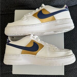 Nike Air Force 1 Low LV8 gold white floral sneakers